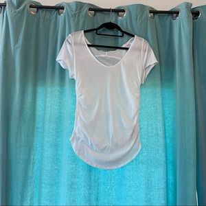 We the free white cinched top Free People NWOT